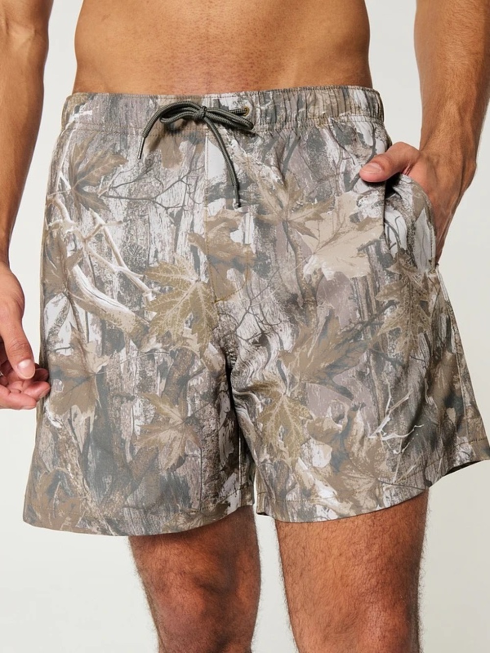 Hollister Camo Valley Camouflage Swim Trunks Shorts Lightweight Gorpcore Mens L